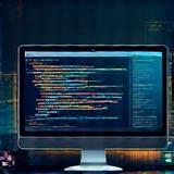 Software code window illustration